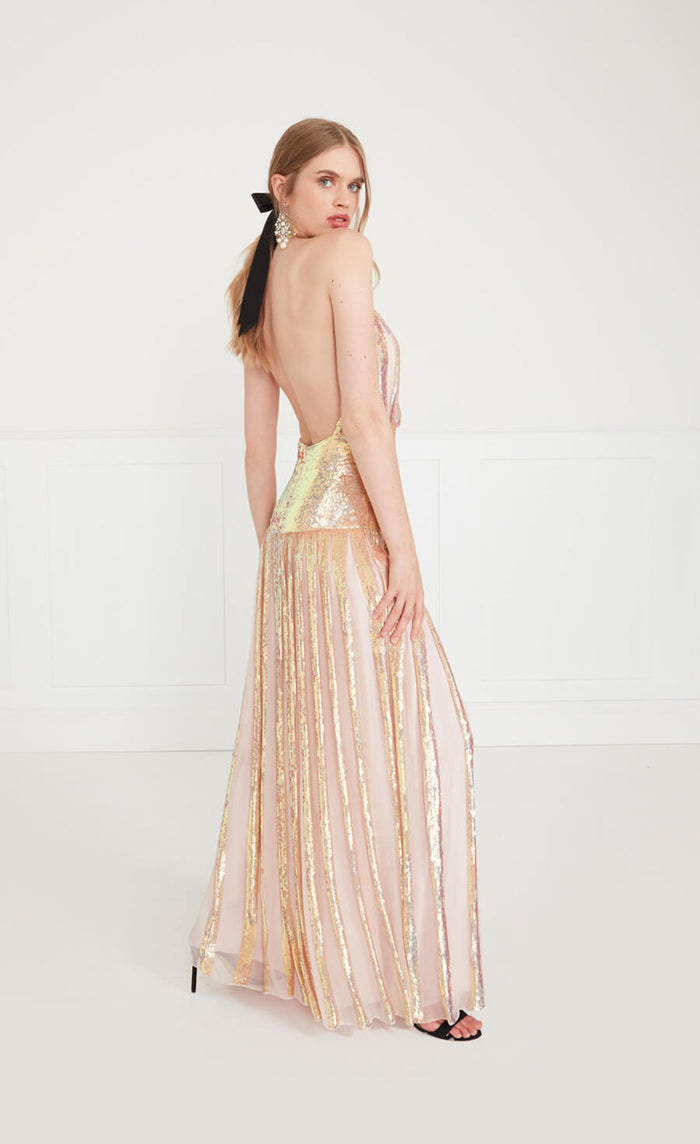 Filigree Dress - Iridescent Gold