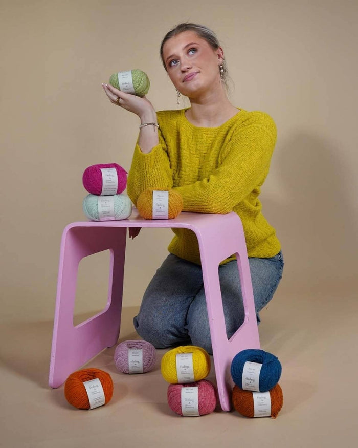 Flex sweater by Hanne Falkenberg, No 20 knitting kit Knitting kits Hanne Falkenberg