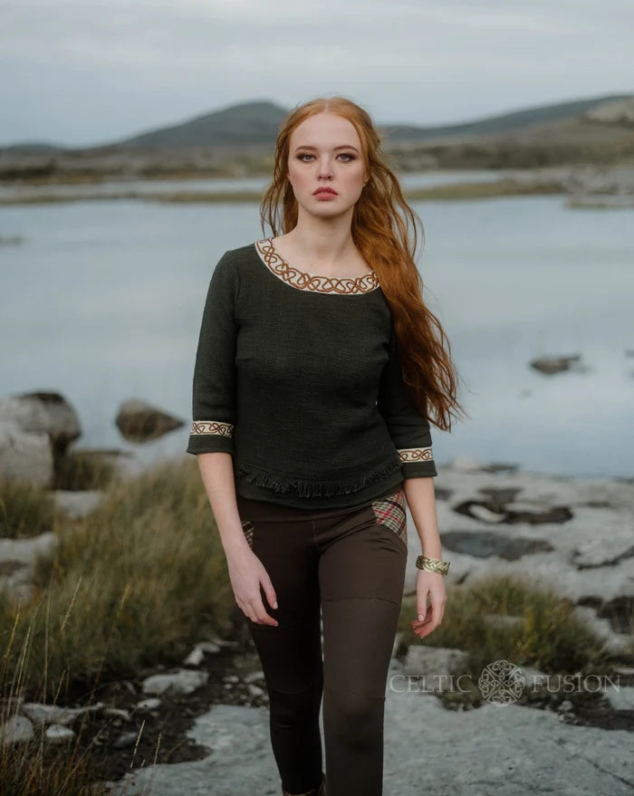 Celtic Fusion Design, Irish-designed folklore-inspired clothing created with a focus on sustainability, natural textures, and