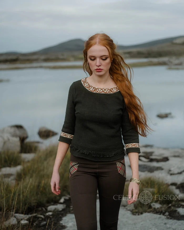 Celtic Fusion Design, Irish-designed folklore-inspired clothing created with a focus on sustainability, natural textures, and