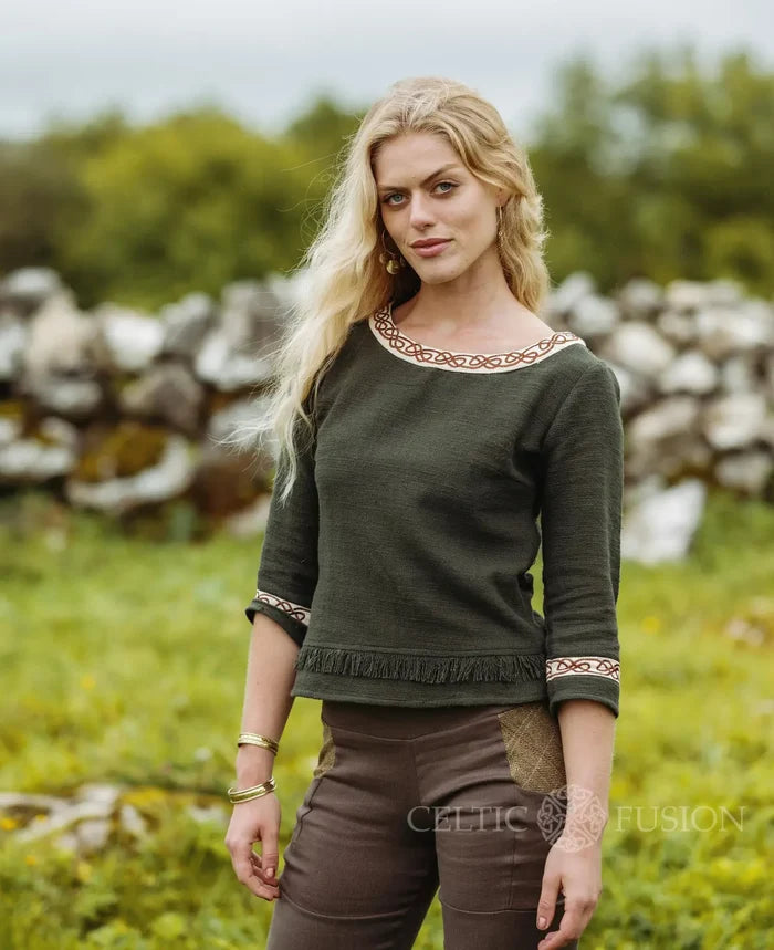 Celtic Fusion Design, Irish-designed folklore-inspired clothing created with a focus on sustainability, natural textures, and