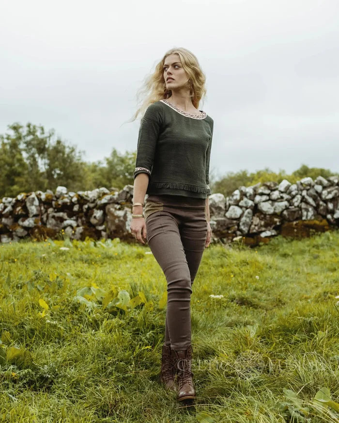 Celtic Fusion Design, Irish-designed folklore-inspired clothing created with a focus on sustainability, natural textures, and