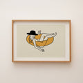 Float Cowgirl Western Art Print