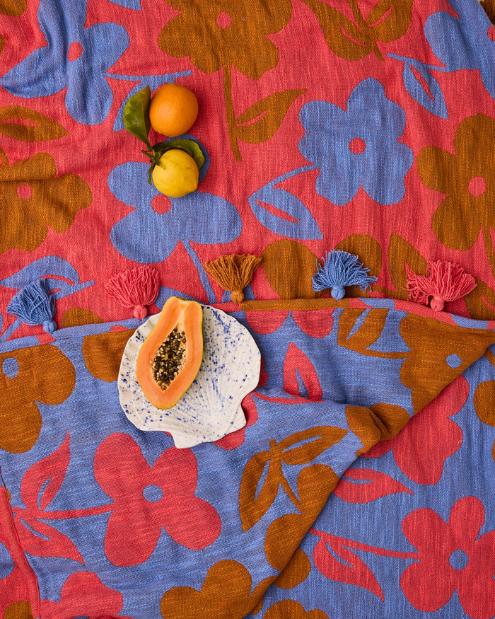 Flora Woven Throw