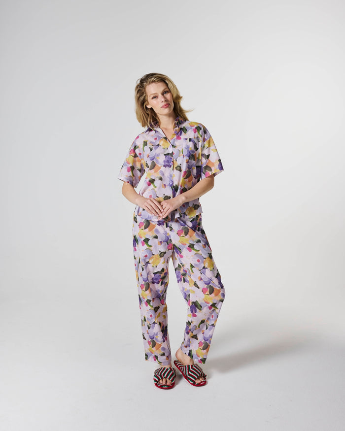 Flourish Adult Organic Cotton Short Sleeve Shirt & Pant Pyjama Set