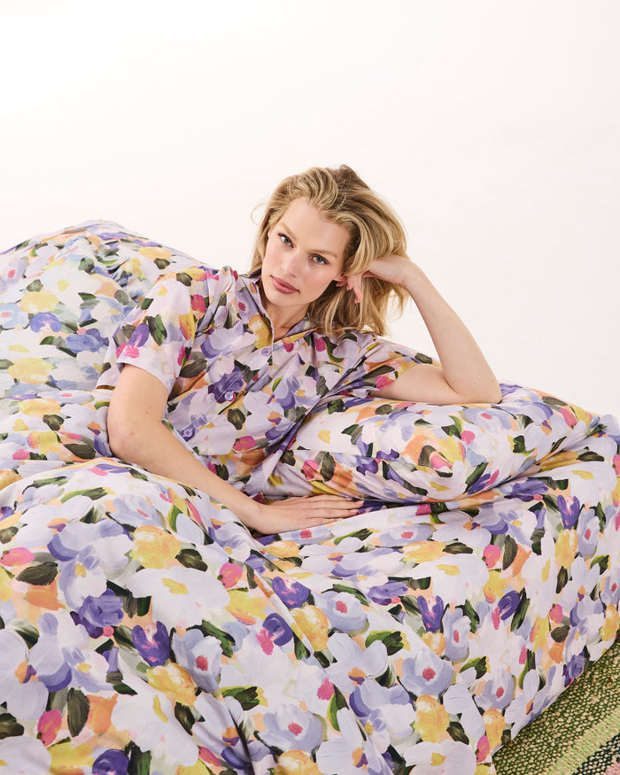Flourish Adult Organic Cotton Short Sleeve Shirt & Pant Pyjama Set