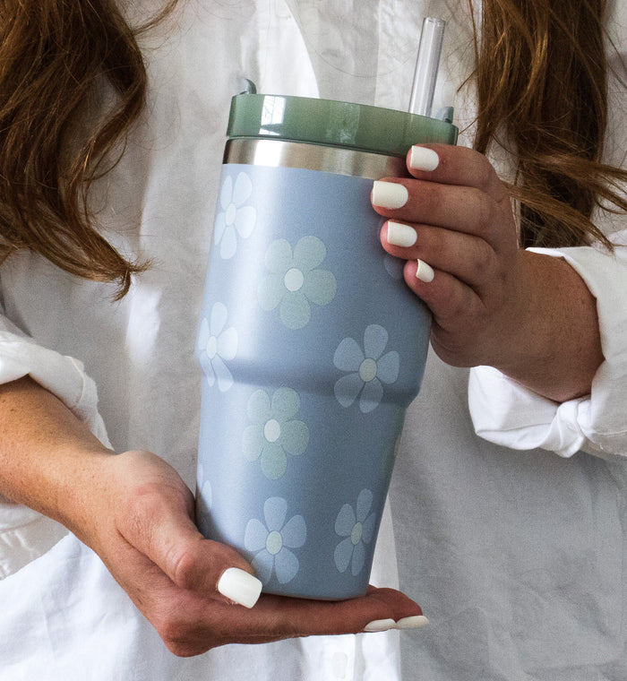 Flower Sip-And-Go 20oz Tumbler