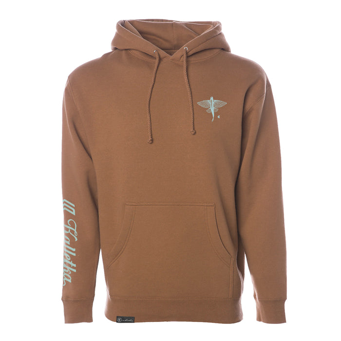 Flying Fish Hoodie - Saddle