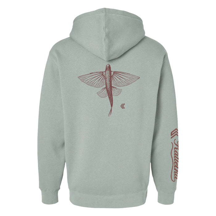 Flying Fish Hoodie - Sage