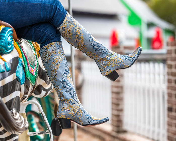 French Riviera Denim Knee High