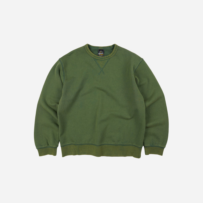 Frizmworks Cover Stitch Vintage Sweatshirt - Green