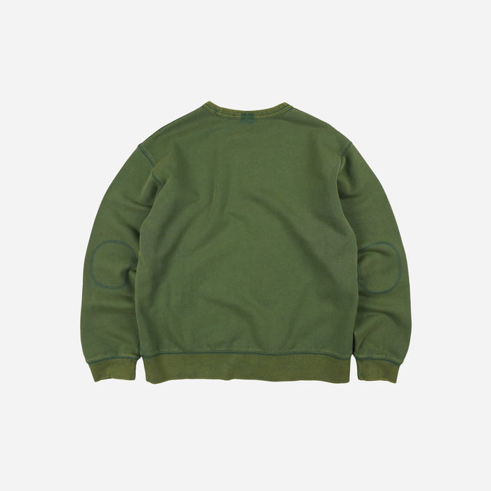 Frizmworks Cover Stitch Vintage Sweatshirt - Green
