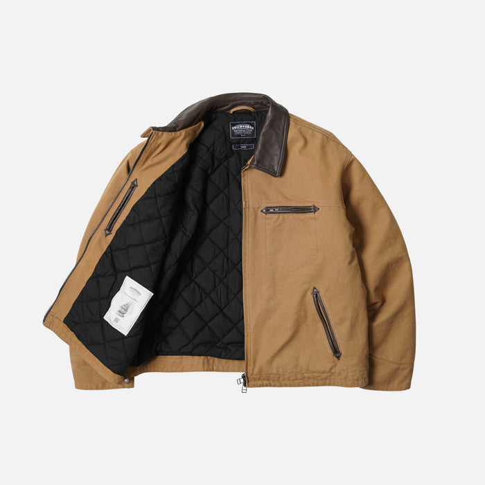 Frizmworks Heavy Canvas Destroyed Work Jacket - Tan