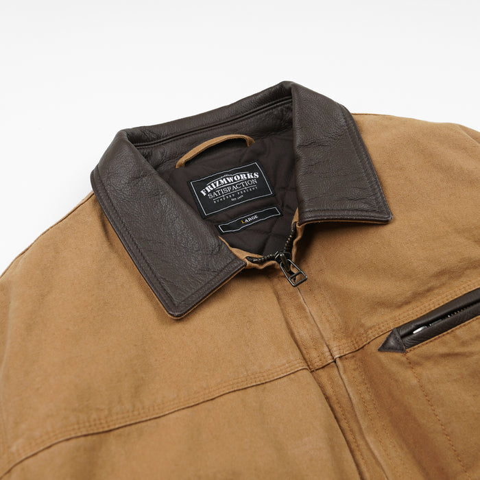 Frizmworks Heavy Canvas Destroyed Work Jacket - Tan