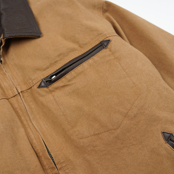 Frizmworks Heavy Canvas Destroyed Work Jacket - Tan