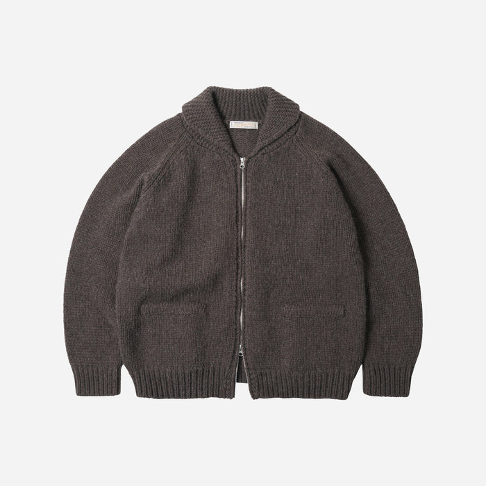 Frizmworks Heavy Cowichan Zip Up Cardigan - Sephia