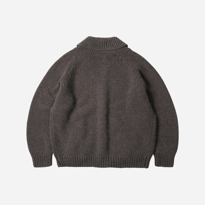 Frizmworks Heavy Cowichan Zip Up Cardigan - Sephia