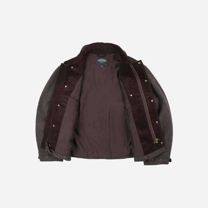Frizmworks Herringbone Wool Hunting Jacket - Pine Brown