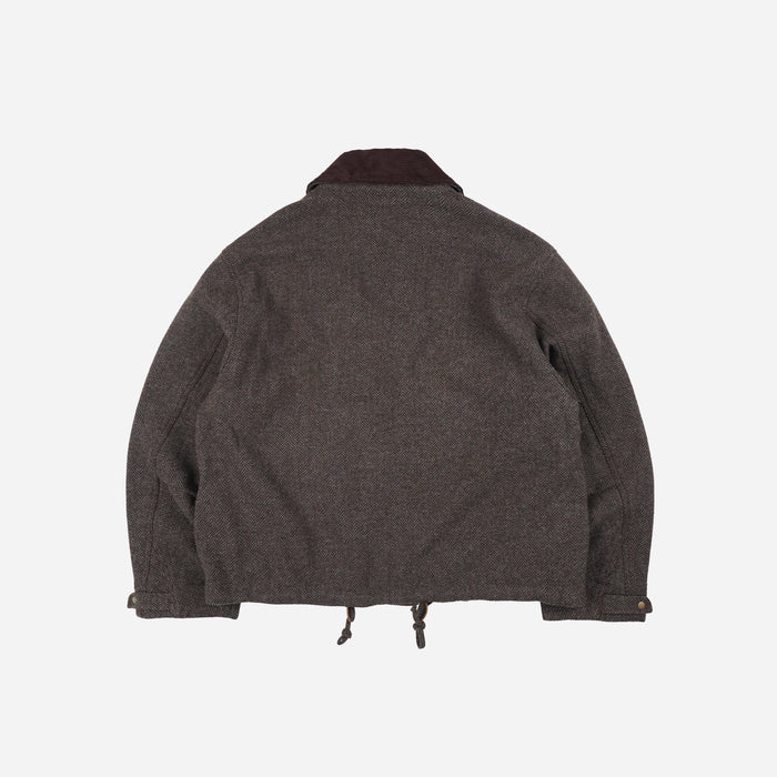 Frizmworks Herringbone Wool Hunting Jacket - Pine Brown