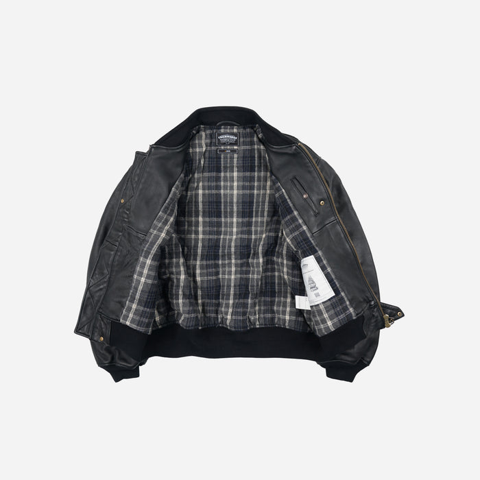 Frizmworks Lambskin Flight Jacket - Black