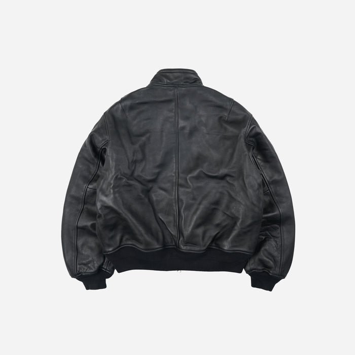Frizmworks Lambskin Flight Jacket - Black