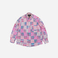 Frizmworks Madras Patchwork Relaxed Shirt - Pink