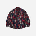 Frizmworks Madras Patchwork Relaxed Shirt - Wine