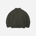Frizmworks Mock Neck Fleece Anorak Parka - Dark Green