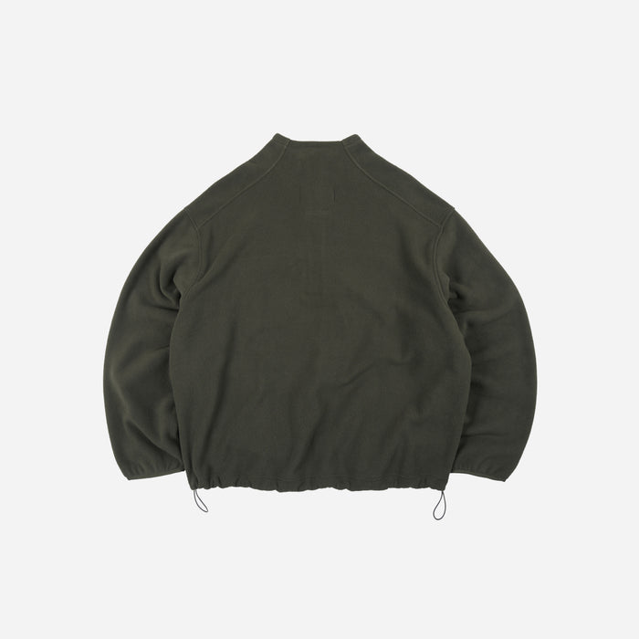 Frizmworks Mock Neck Fleece Anorak Parka - Dark Green