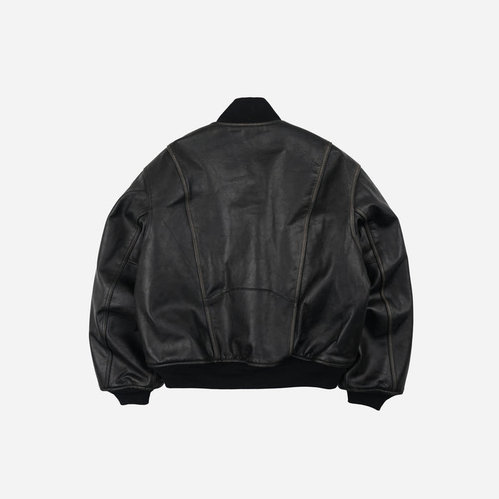 Frizmworks Patina Cowhide Tanker Jacket - Washed Black