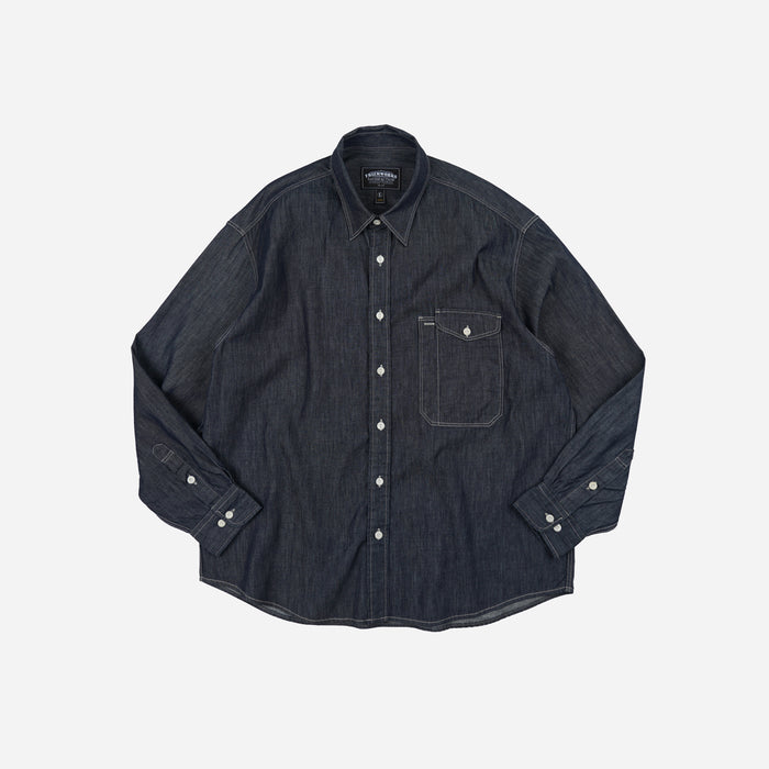 Frizmworks Utility Flap Pocket Denim Work Shirt - Indigo