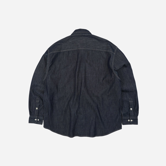 Frizmworks Utility Flap Pocket Denim Work Shirt - Indigo