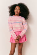 Girls Calina Wool Fair Isle Pullover
