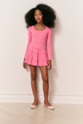 Girls Caliora Stretch Pointelle Dress