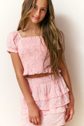 Girls Fabielle Luna Rosa Fleur Top