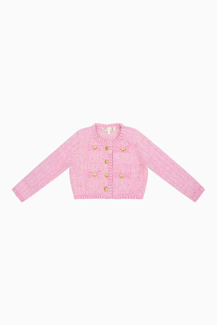 Girls Freydis Cotton Knit Cardigan