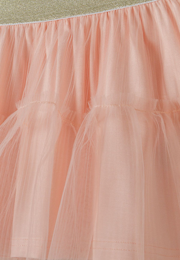 Tulle Skirt, Orange, Sparkle Waistband - 3