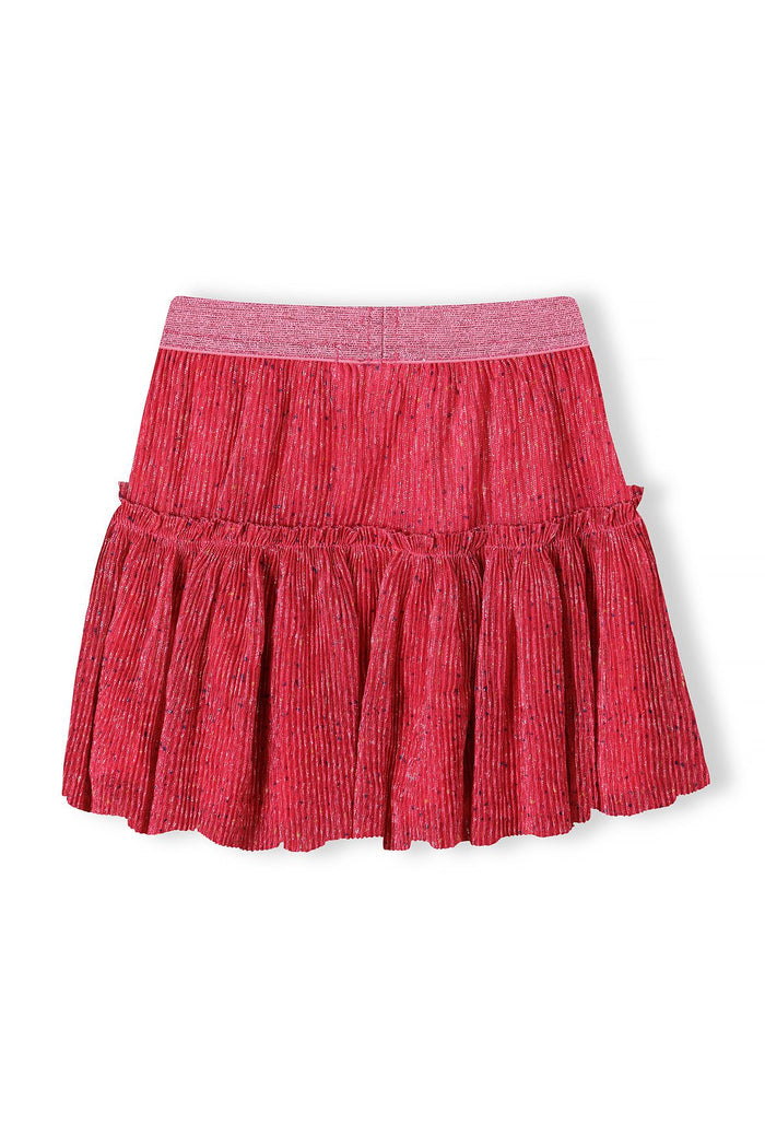 Pleated Party Skirt, Sparkle Pink, Tiered - 2