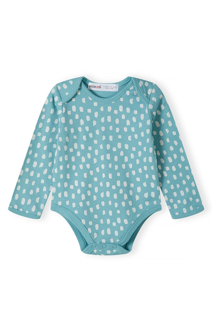 Long Sleeve Bodysuits 4-Pack, Rainbow Unicorn Print, Pink Teal - 2