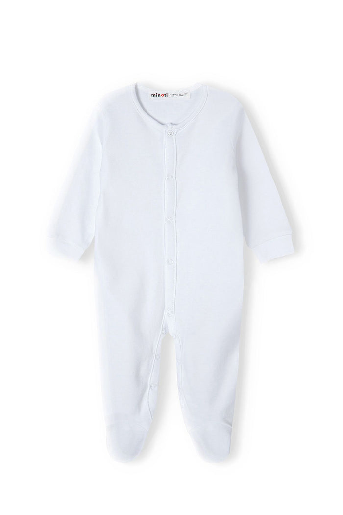 Baby Sleepsuits 3-Pack Long Sleeve White - 2