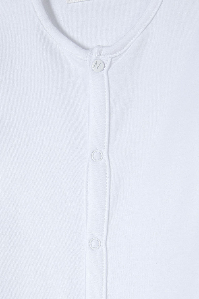 Baby Sleepsuits 3-Pack Long Sleeve White - 4