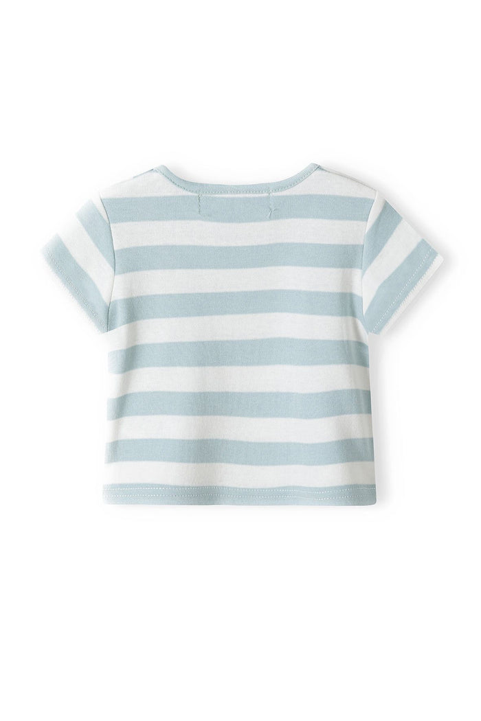 T-Shirts 2-Pack Stripe & Print Blue White - 4