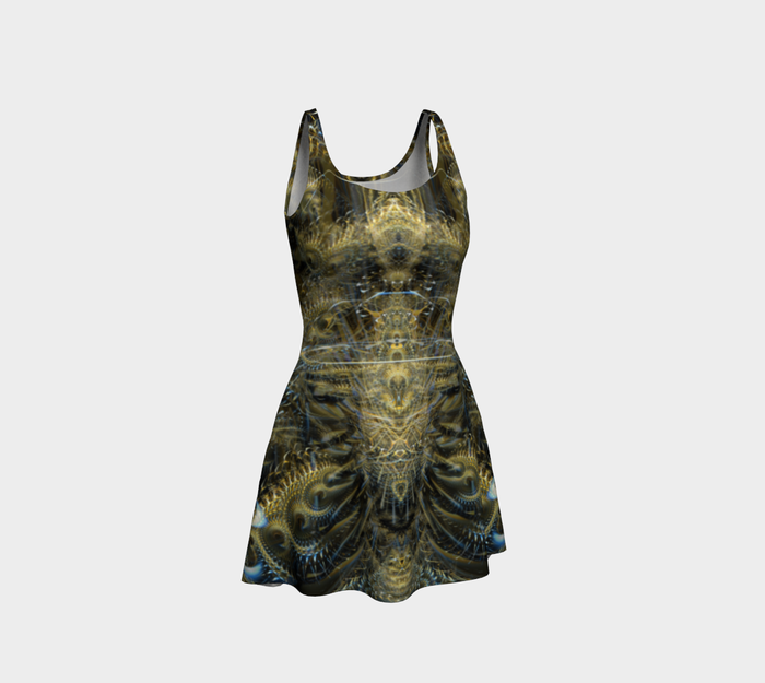 Give it a Whirl Fitted Flare Dress