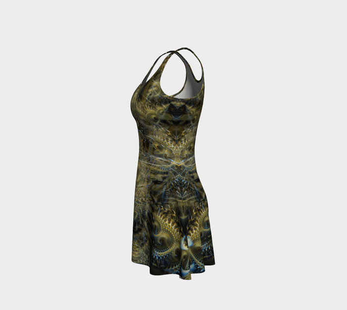 Give it a Whirl Fitted Flare Dress