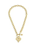 Gold Heart Toggle Necklace