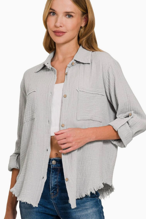 Golden Hour Button Down - Adored A Lovely Boutique