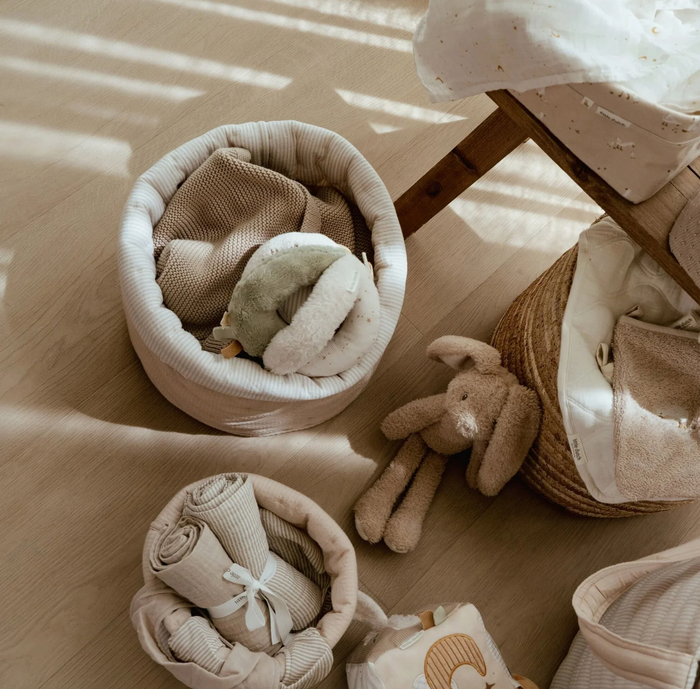 Grand panier de rangement | Pure soft beige
