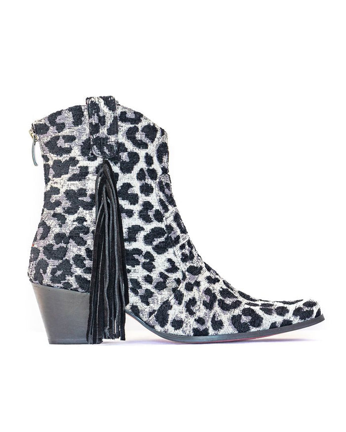 Grey Leopard with Fringe