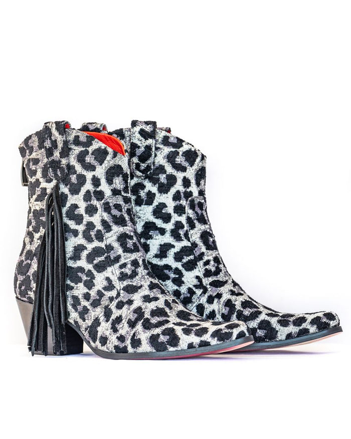 Grey Leopard with Fringe
