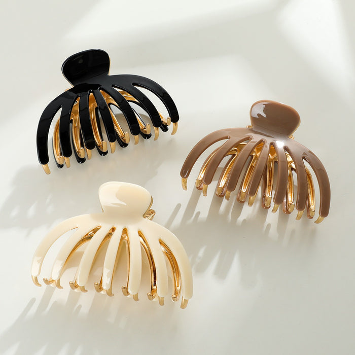 Hailey Gold Metal Octopus Eco-friendly Claw Clip